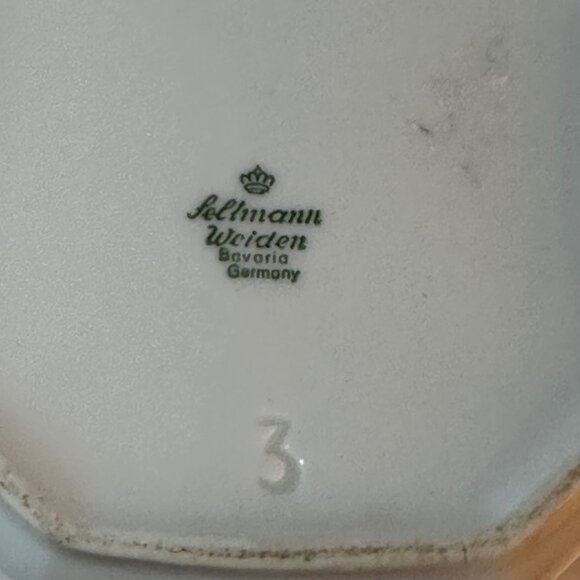 Antique Felmann Weiden Bavaria Germany Floral Porcelain Coffee Pot With Lid - Picture 7 of 8